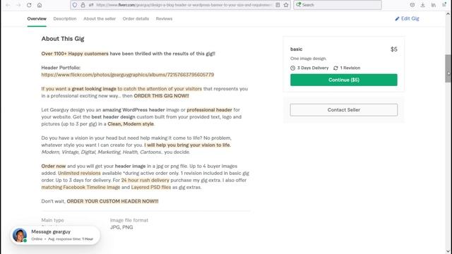 Design Wordpress header banner images service Fiverr.com/gearguy best Wordpress graphics gig seller смотреть онлайн