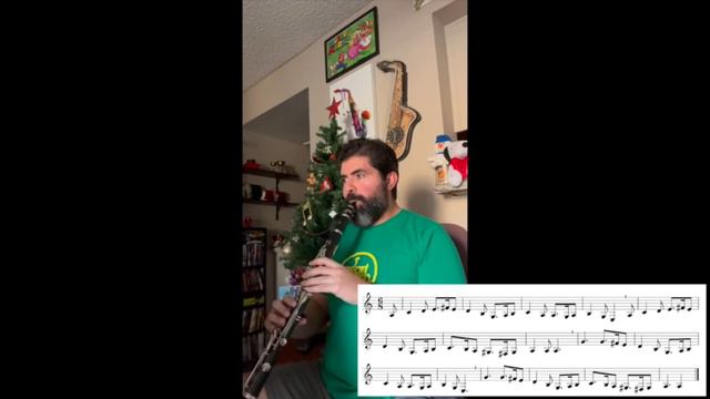 Greensleeves for Bb Clarinet with Notes!! смотреть онлайн
