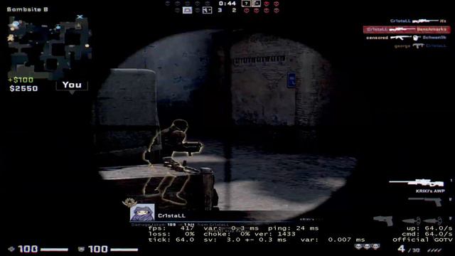 AMD Radeon RX 5500 XT -- Intel Core I5-12400F -- CSGO FPS Test I5-12400 1280X1024