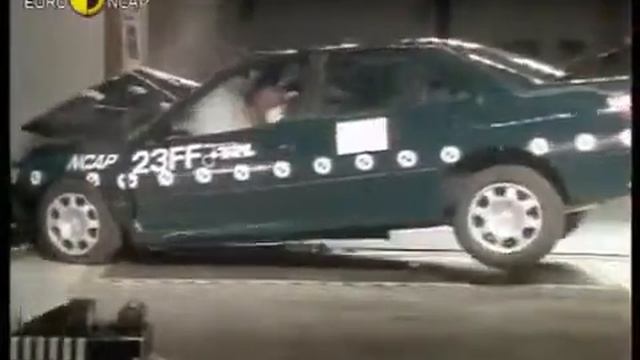 Краш-тест Peugeot 406 (1997) - Euroncap crash Test Peugeot 406 смотреть онлайн