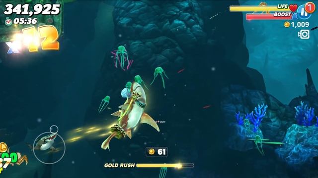 Hungry Shark World Tiger Shark Android Gameplay смотреть онлайн