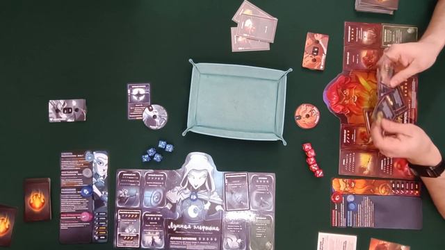 Настольная игра "Трон кубов". Варвар против Лунной Эльфийки смотреть онлайн