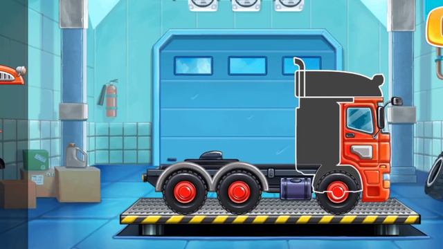 MERAKIT MESIN PENGADUK BETON DAN BANGUN STASIUN PENERBANGAN ROKET | GAME KARTUN | GOKIDS INDONESIA