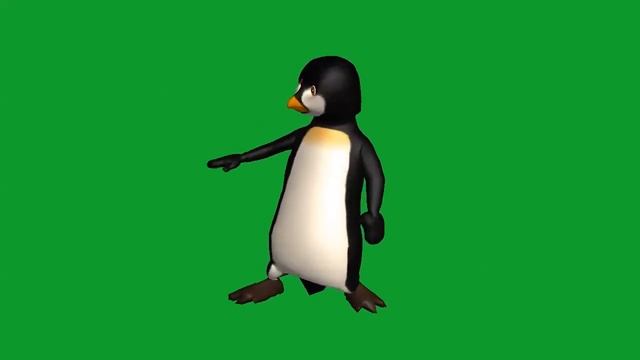 ТАНЦУЮЩИЙ ПИНГВИН на ЗЕЛЕНОМ ФОНЕ / DANCING PINGUIN смотреть онлайн