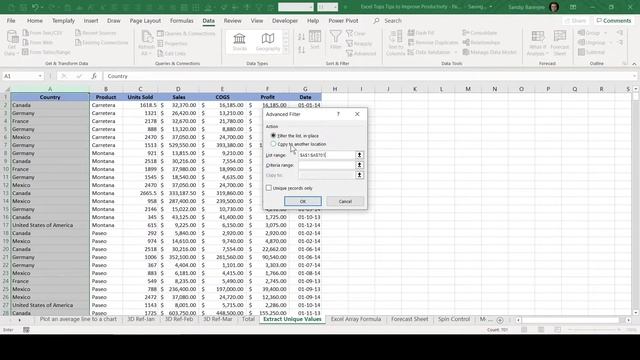 Quickest Way to Extract Unique Values from a Column in Excel смотреть онлайн