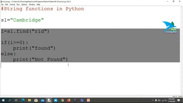 Unit 2 || Chapter 8 || Working with Strings in Python - Part-3 || String functions in Python смотреть онлайн