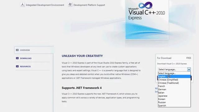 Tutorial 00 - Downloading/Installing Visual Studio 2010 Express смотреть онлайн