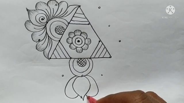 Daily easy kolangal//5*3 dots kolam-3//(En kolangal) смотреть онлайн