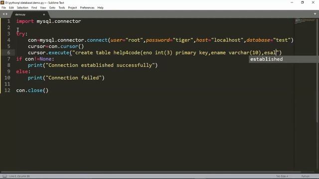 Python database connection ｜ How to connect Python with Mysql database ｜ mysql connector for python смотреть онлайн