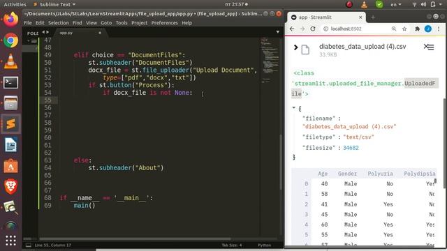 Working with File Uploads In Streamlit Python смотреть онлайн