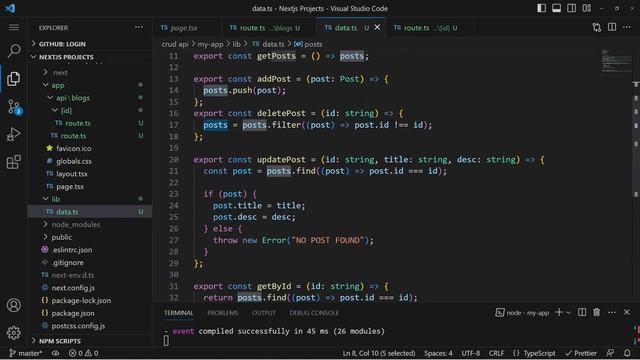 Build A Simple CRUD API With Next.js 13 App Router (REST API) смотреть онлайн