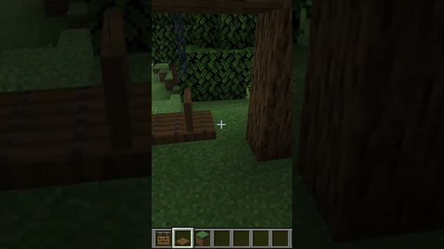 как сделать качели в майнкарфт без модов Minecraft Shorts