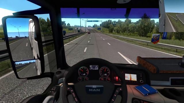 ETS 2. Delivery fuel in Rostov/ Рейс с топливом из Луганска в Ростов (порт). смотреть онлайн