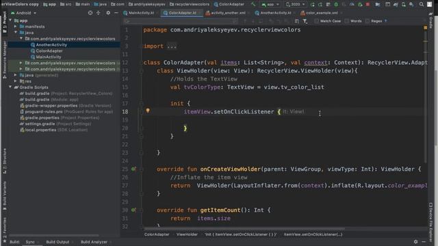 Ep. 12 Make RecyclerView clickable + open new Activity and transfer some info into it (in Kotlin) смотреть онлайн