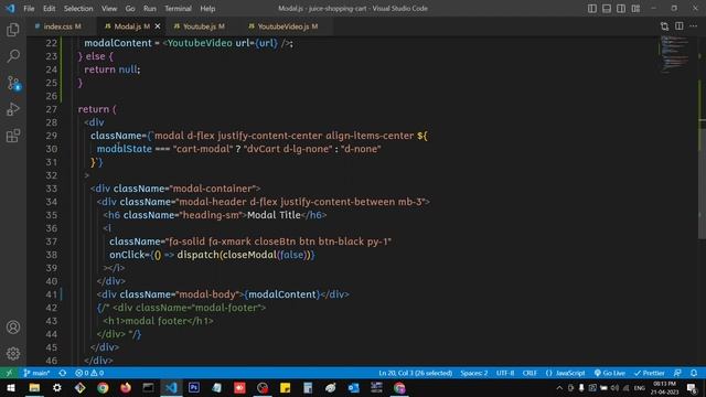 YouTube Modal Issue Solved in React Redux | Redux Shopping Cart | Part 44 смотреть онлайн