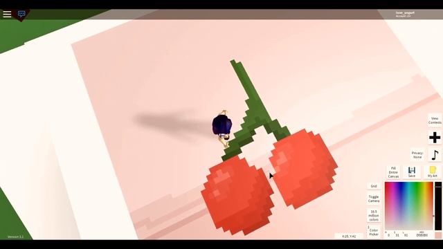 Roblox Pixel Art Creator / Cherries Speed Draw! /