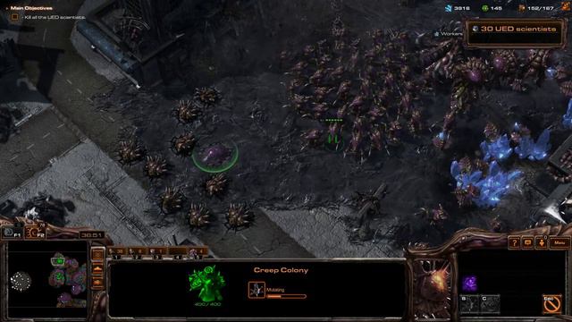 Starcraft 1 Episode 6 The Queen of Blades ZERG 6 Fury of the Swarm смотреть онлайн