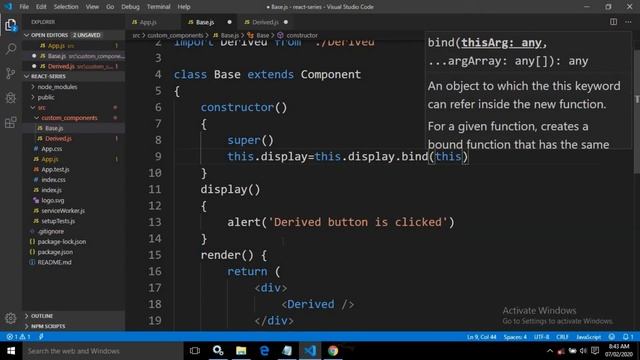 React JS with Hooks & Redux(Beginner's to Advanced) || Passing Method as Props || Part-13 смотреть онлайн