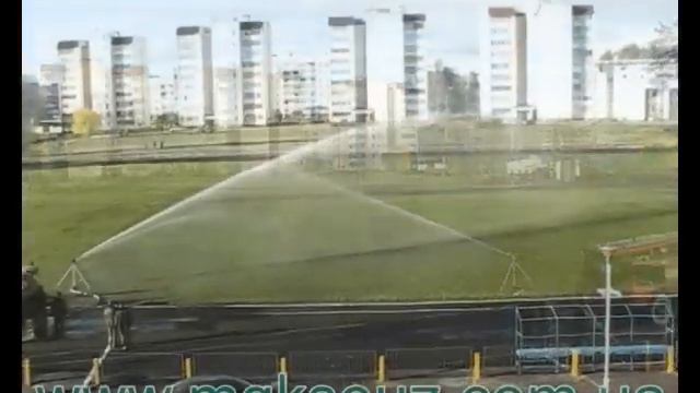 Полив футбольного поля в г.Славутич смотреть онлайн