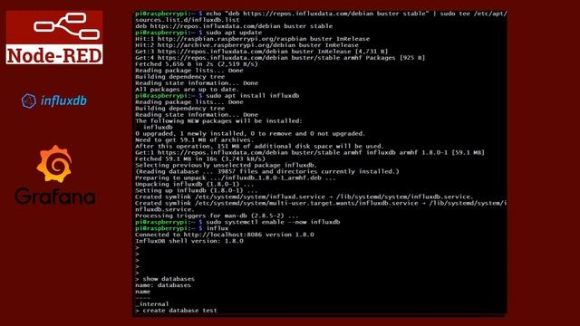 RASPBERRY: Installare InfluxDB e Grafana su Raspbian Buster смотреть онлайн