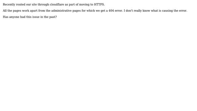 Wordpress: Since moving HTTPS using cloudflare, the admin and login pages no longer work смотреть онлайн