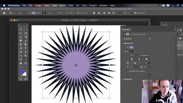 Photoshop 2021 :  Star Live Shapes New Features Tutorial
