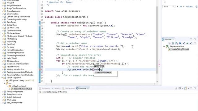 Java 7.7- Sequential Search смотреть онлайн