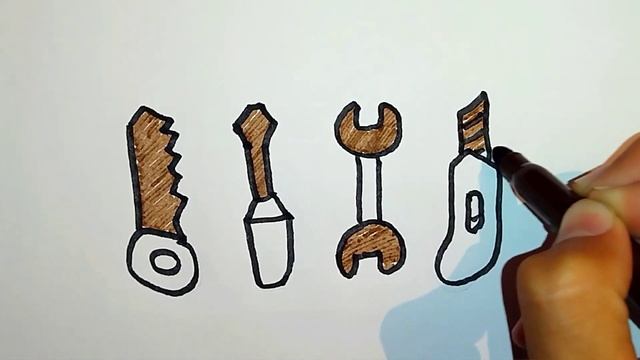 draw tools for kids | нарисовать инструменты для | bolalar uchun asboblar chizish | смотреть онлайн