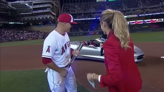 2014 ASG: Trout collects MVP Award, new Corvette смотреть онлайн