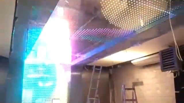 LED Smart Pixel переливающийся потолок со стеной (пример применения) смотреть онлайн