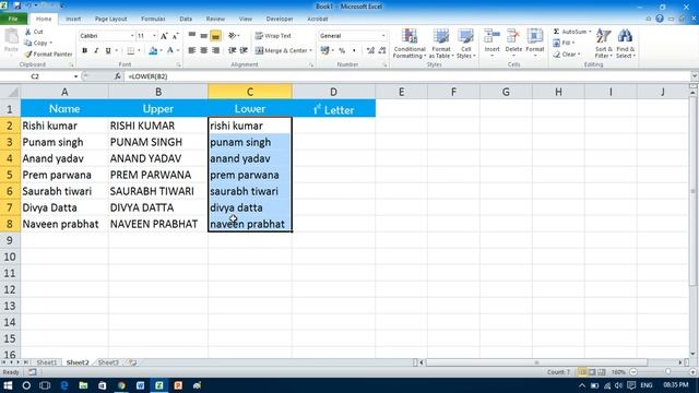 Change Case of Text in Microsoft Excel смотреть онлайн