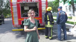 Пожар в зрительном зале//Пожарные провели учения в АДМ - Абакан 24