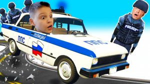 ЗА ПОЛИЦИЮ на МОСКВИЧЕ против ПРЕСТУПНИКОВ Игорь и Папа стали ПОЛИЦЕЙСКИМИ в GTA5