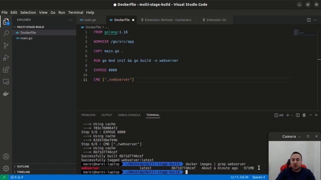 Optimize docker images with Multi-Stage builds смотреть онлайн