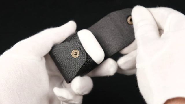 Чехол для AirPods кожа сафьяно+ патина серая без гравировки смотреть онлайн