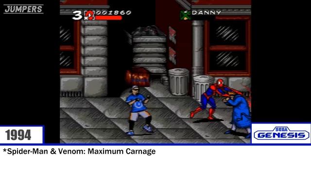 Evolution Spider-Man Games for Sega Genesis/Mega Drive смотреть онлайн