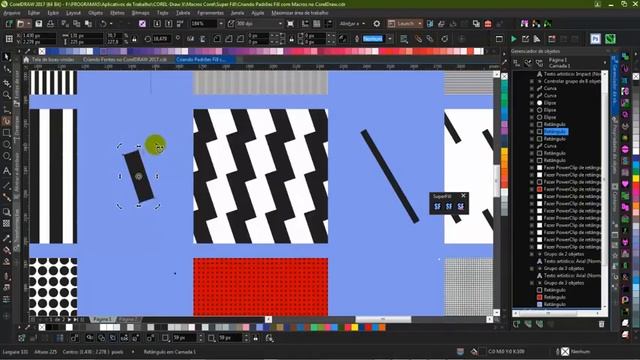 Como Criar Padrão Rápido Fest Pattern Fill in CorelDRAW end Super Fill смотреть онлайн