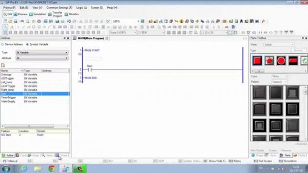 Ladder Logic Control Programming with GP-Pro EX