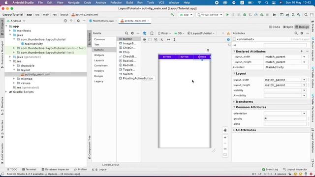 Linear Layout in Android смотреть онлайн