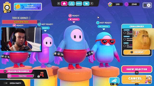 ?LIVE FALL GUYS SI FORTNITE CU ABONATII - DRUMUL CATRE 7000 DE ABONATI! смотреть онлайн