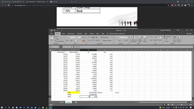 Perhitungan MSE / RMSE / MAD / PE / MAPE dengan Excel Mudahh Business Forecasting смотреть онлайн
