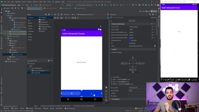 BottomNavigationView with NavComponent - part3 | Kotlin Advanced Course смотреть онлайн