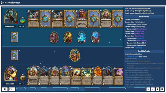 ProGaming - Hearthstone, Tempo Rogue(2516) vs Holy Wrath Paladin(2240) by KingPrestine and Donser.. смотреть онлайн