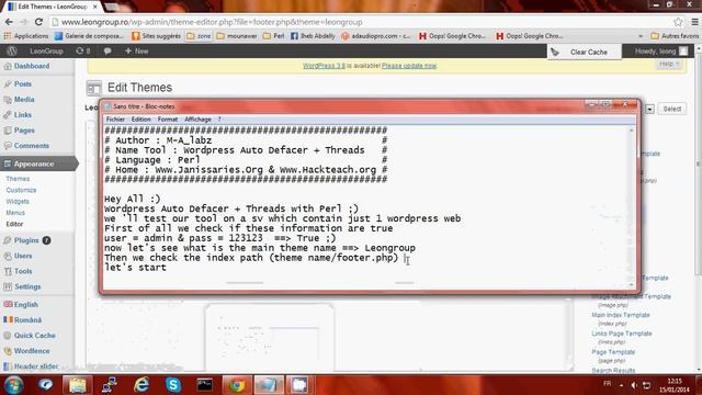 Wordpress Auto Defacer (Threads) смотреть онлайн