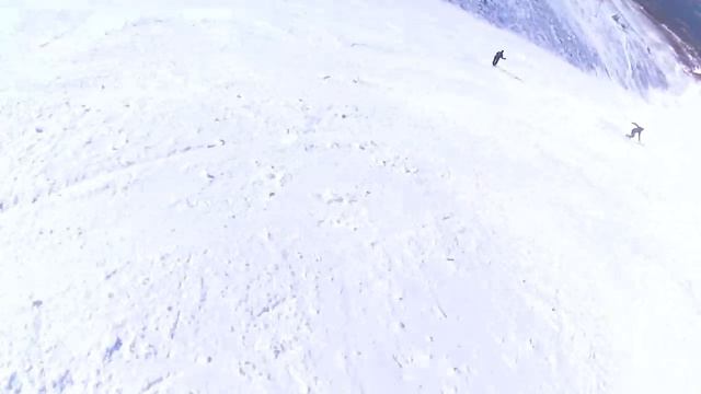 West Wall - Monoski fly past & Ski Wipeout смотреть онлайн