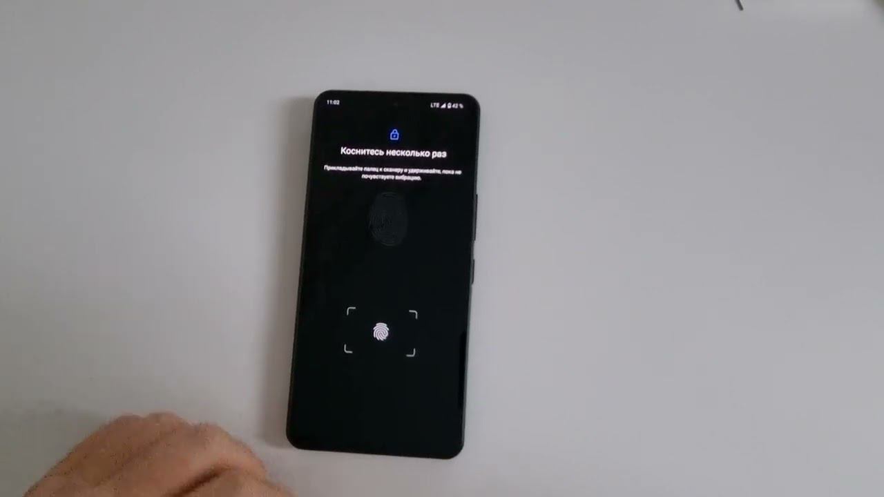 Регистрация отпечатка пальцев на Sharp AQUOS R7 смотреть онлайн