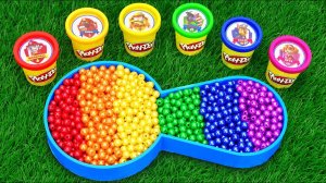 Мультики. Разноцветные бусинки. Пупс. Звуки АСМР для детей. Мультики залипательные ASMR