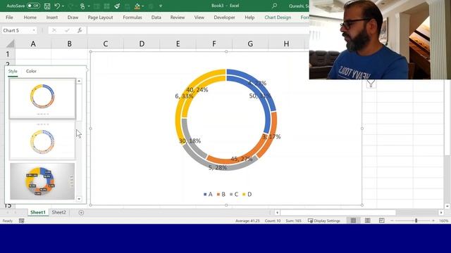 How to Create a Double Doughnut Chart in Excel? смотреть онлайн