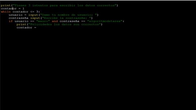 Contraseña 3 intentos en python смотреть онлайн