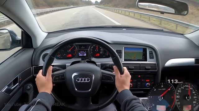 2010 Audi A6 Avant 3.0 TDI Quattro 240 PS TOP SPEED AUTOBAHN DRIVE POV смотреть онлайн